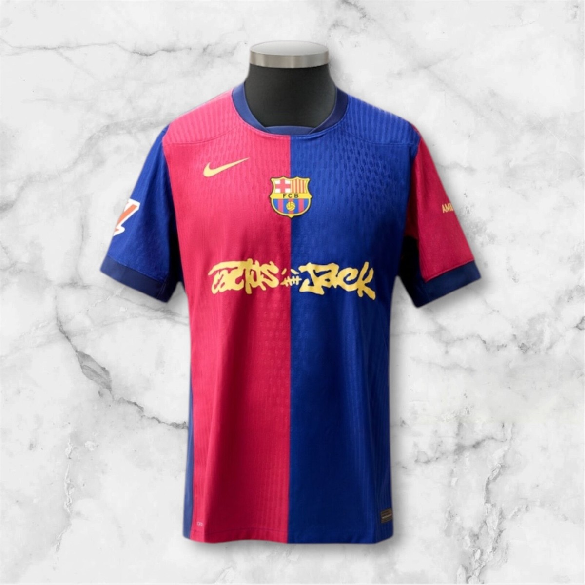 2025 バルセロナ✕トラビススコット ラミン・ヤマル ユニフォーム（H） Amazon | EESDCOS 2024-2025年 ホーム バルセロナ 最新番号 19番