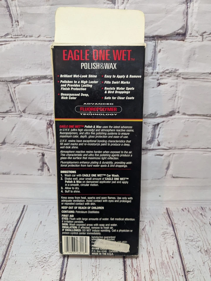 De colección Mark Martin 1:64 #6 Eagle One 1999 Ford Taurus pulido húmedo caja de cera sin cera Foto 3 de 3