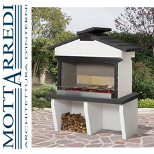 BARBECUE IN CEMENTO A LEGNA E CARBONELLA SAROM MINERVA- Chiama x sconto