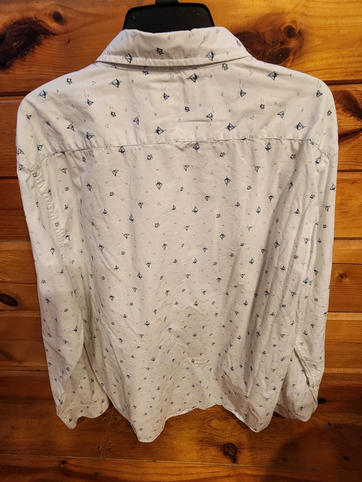 Camisa de vestir para hombre AEROpostale 2xl manga larga con veleros, ¡apenas usada! Foto 2 de 3