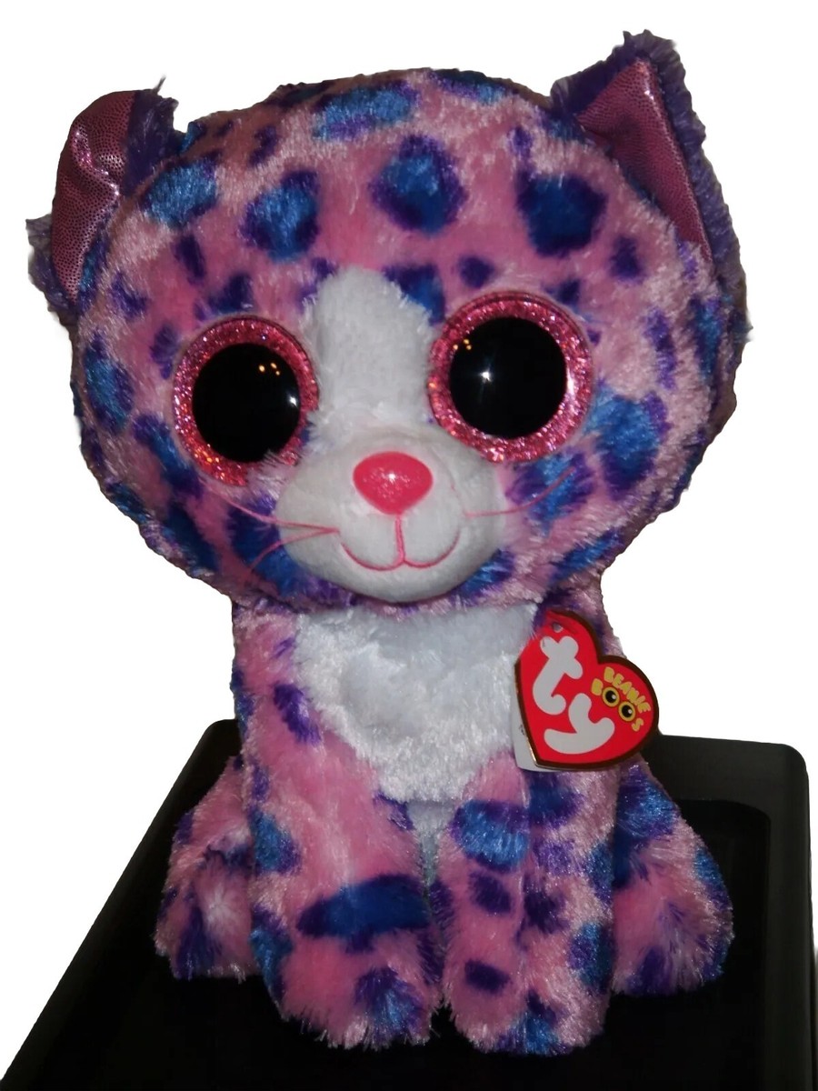 Ty Beanie Boos REAGAN Leopard Claire's Exclusive 8-9