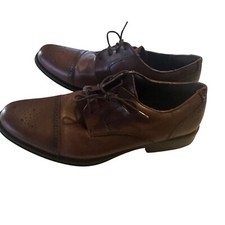 Chaps brown tie oxford leather shoes size 13 M