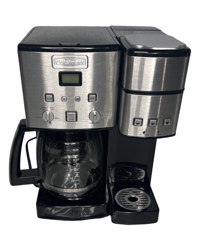 Stainless Steel Cuisinart 12 Cup And Single Serve Coffee Maker