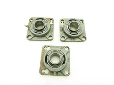 Seal Master F-505 Flange Bearing 4-Bolt 1-1/4" Bore  LOT OF 3