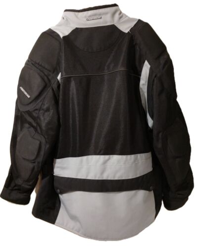 FIRST GEAR MEN'S KILIMANJARO AIR PADDED MOTORCYCLE JACKET (GREY/BLACK ) XLARGE. - Picture 2 of 7