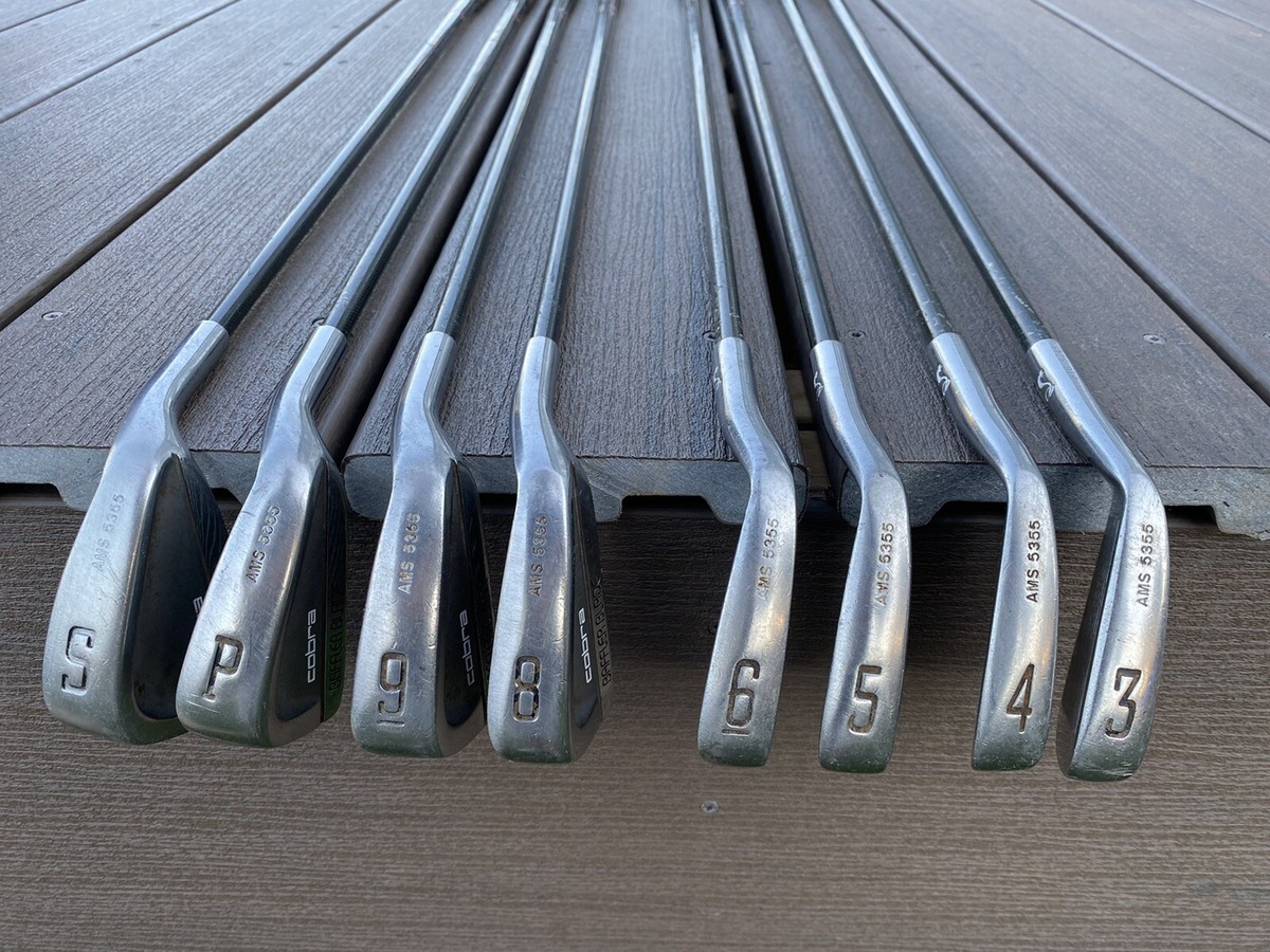 Vintage Cobra Baffler Blade Iron Set AMS-5355 3- PW+SW No 7 Iron R