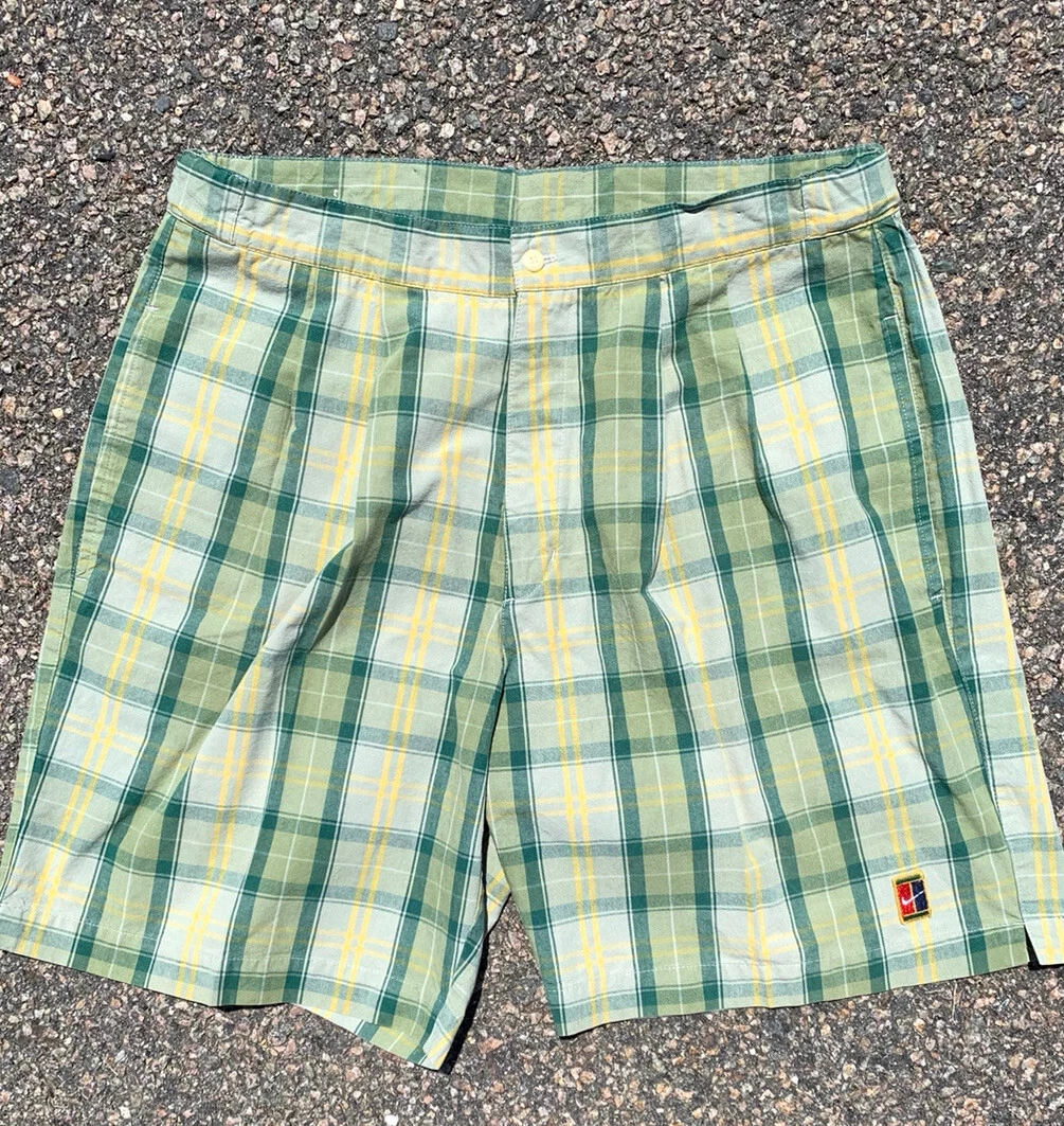 Nike plaid tennis shorts sale