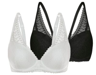Sassa Schalen-BH Tempting Passion mit Bügel und Spitze schwarz ivory 75 B - 95 D