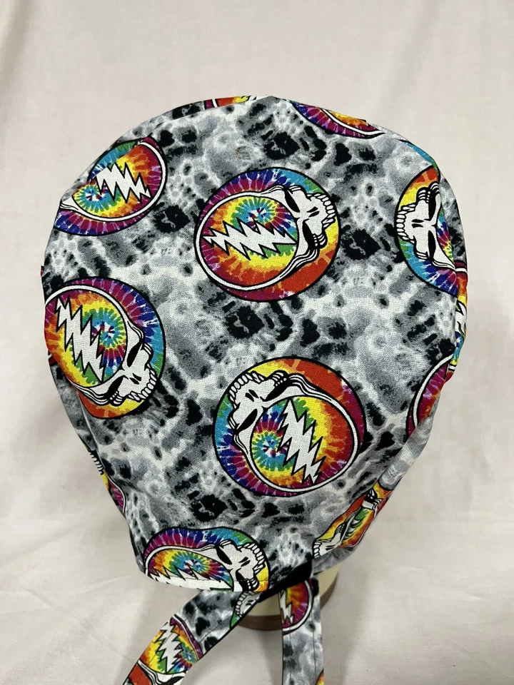 Men/Women Surgical Scrub Cap Lined Skeletons Very Cool Cap Cotton - Image 3 of 3