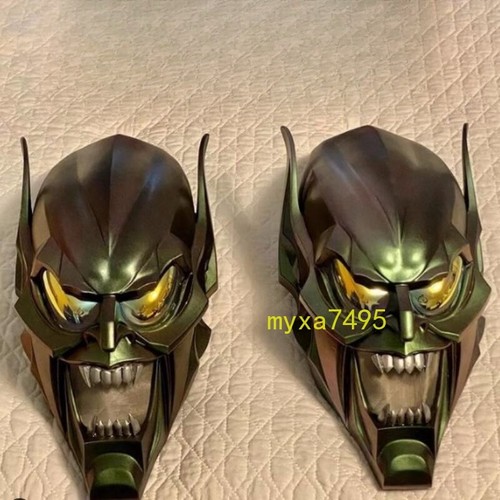 Green Goblin Helmet Wearable Mask Cosplay Norman Osborn Halloween Prop Costume - 第 1/9 張圖片