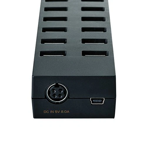1.5m with Elecom USB hub 2.0 16 port AC adapter black U2H-Z16SBK JAPAN [3af]