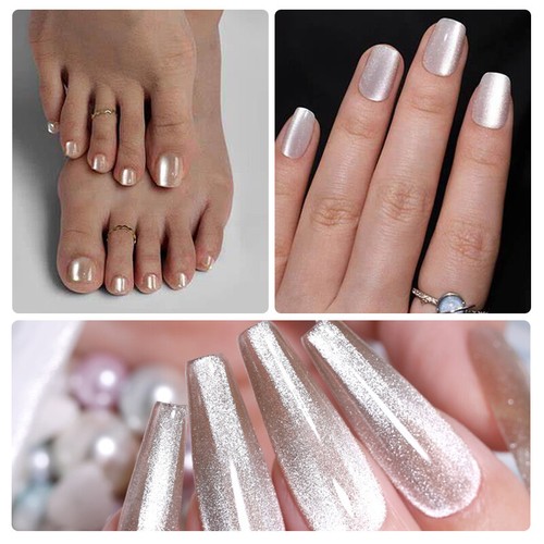 Cat Eye Nail Gel Polish Soak Off UV Reflective Crystal Magnetic Gel Polish UK - Picture 10 of 48