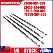 Outer Door Belt Weatherstrip Window Seal Molding For Honda Civic 4D Sedan 92-95