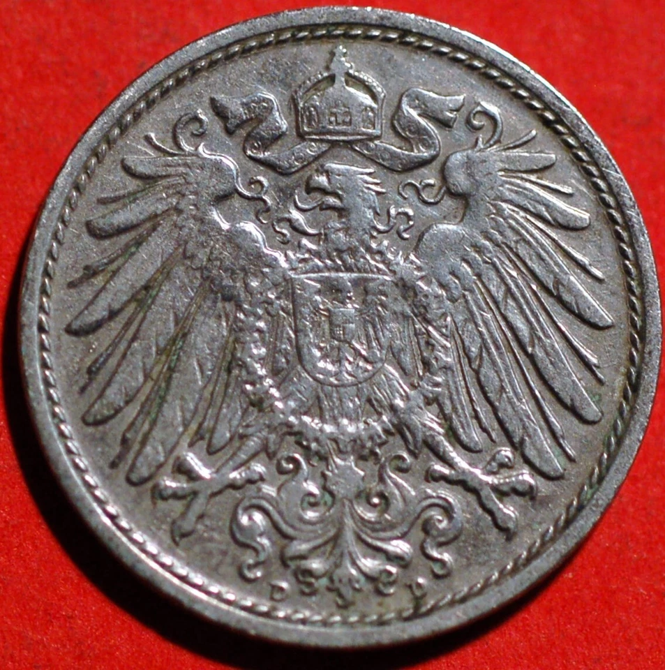 Germany Empire 10 Pfennig 1910 D Wilhelm II KM# 12 - Image 2 of 2