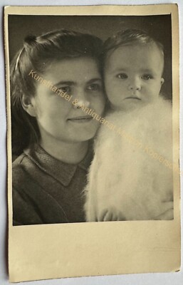 orig. Foto AK Mutter Kind um 1940 