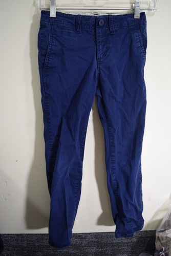 Pantalon kaki Gap Kids BOYS 7 bleu régulier CHINOIS 25x22,5 LIRE - Photo 1 sur 13