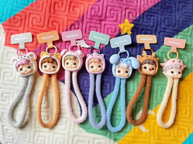 HACIPUPU Snuggle With You Series POPMART Blind Box Phone Lanyard Gift New