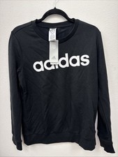 Adidas Women's Essentials Logo Long Sleeve Crewneck Sweatshirt NWT Large