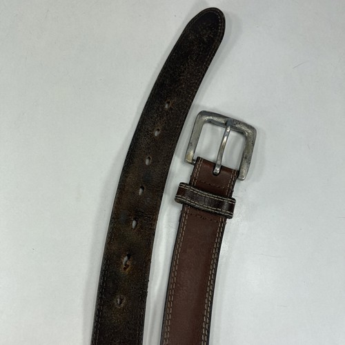 Timberland Pro Brown Genuine Full Grain Leather Work Belt - Men's Size 48 - Picture 6 of 11