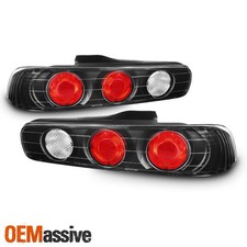 Fits 1994-2001 Acura Integra Hatchback Black Tail Brake Lights Lamp Leftright