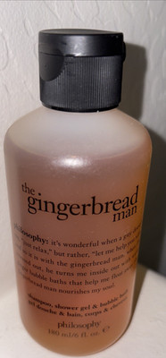 Philosophy The Gingerbread Man Shampoo Shower Gel Bubble Bath 6oz