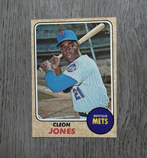 1968 MLB Topps Baseball | Cleon Jones | #254 | New York Mets