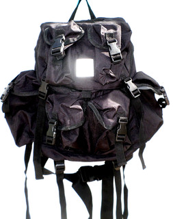 Tactical BLACK Backpack ALICE FIELD PACK W/FRAME LC External Frame System USED