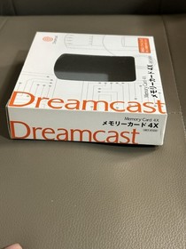 Dreamcast Memory Card 4X HKT-4100 Boxed Complete OEM SEGA Tested Works Japan