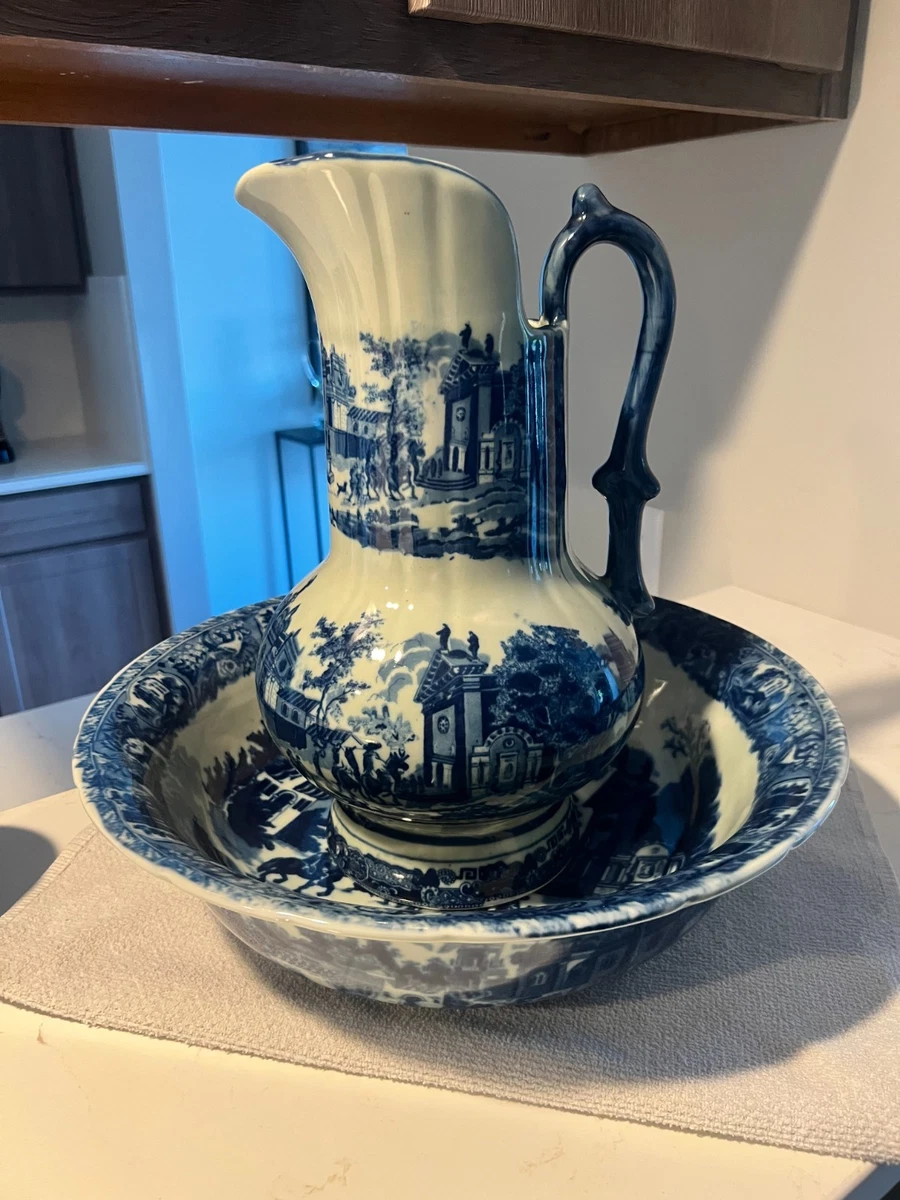 Water Pitcher And Basin In Antique Ceramic & Porcelain Pitchers | eBay