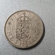 Moneta One Shilling Wielka Brytania 1960 - stan jak na zdjęciach