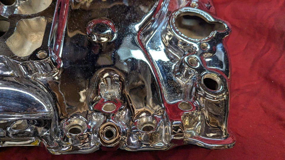 Colector de admisión de aluminio cromo 1976-1979 Cadillac Seville inyección de combustible antiguo Foto 2 de 4