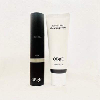OBGE Men Natural Cover Foundation 13g + Cloud Deep Cleansing Foam 50ml Set