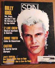 Spin Magazine Sept. 1990 Billy Idol, 2 Live Crew, Sonic Youth, Jane's Addiction