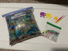 2 Pounds Of Rainbow Loom Bands, C-clips, And ...
