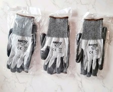 Rhino Tec Gloves GlL026 Cutmaster  Gloves Durable Workman Gardening Grip Wet Dry