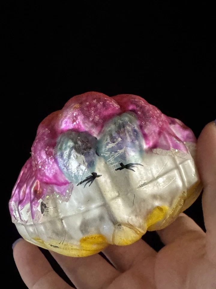 Christopher Radko Rainbow Bird Flower Pink Ornament 91-092-0 Dual Side Flower - Image 4 of 4