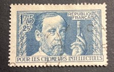 timbre Pasteur, pour les chômeurs intellectuels, 1938, N° 385, oblitéré - A70