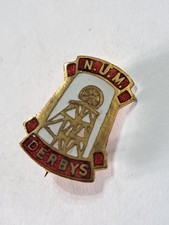 Vintage NUM Derbyshire Area Enamel Pin Badge 1984-1985 Miners Strike
