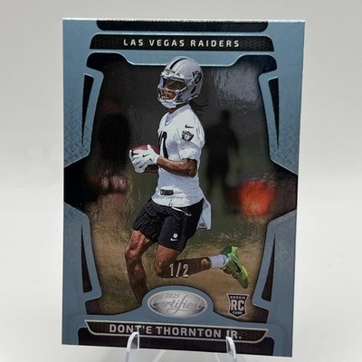 2025 Panini Certified Dont e Thornton Jr. #163 Raiders Serial Numbered /2 FIRST