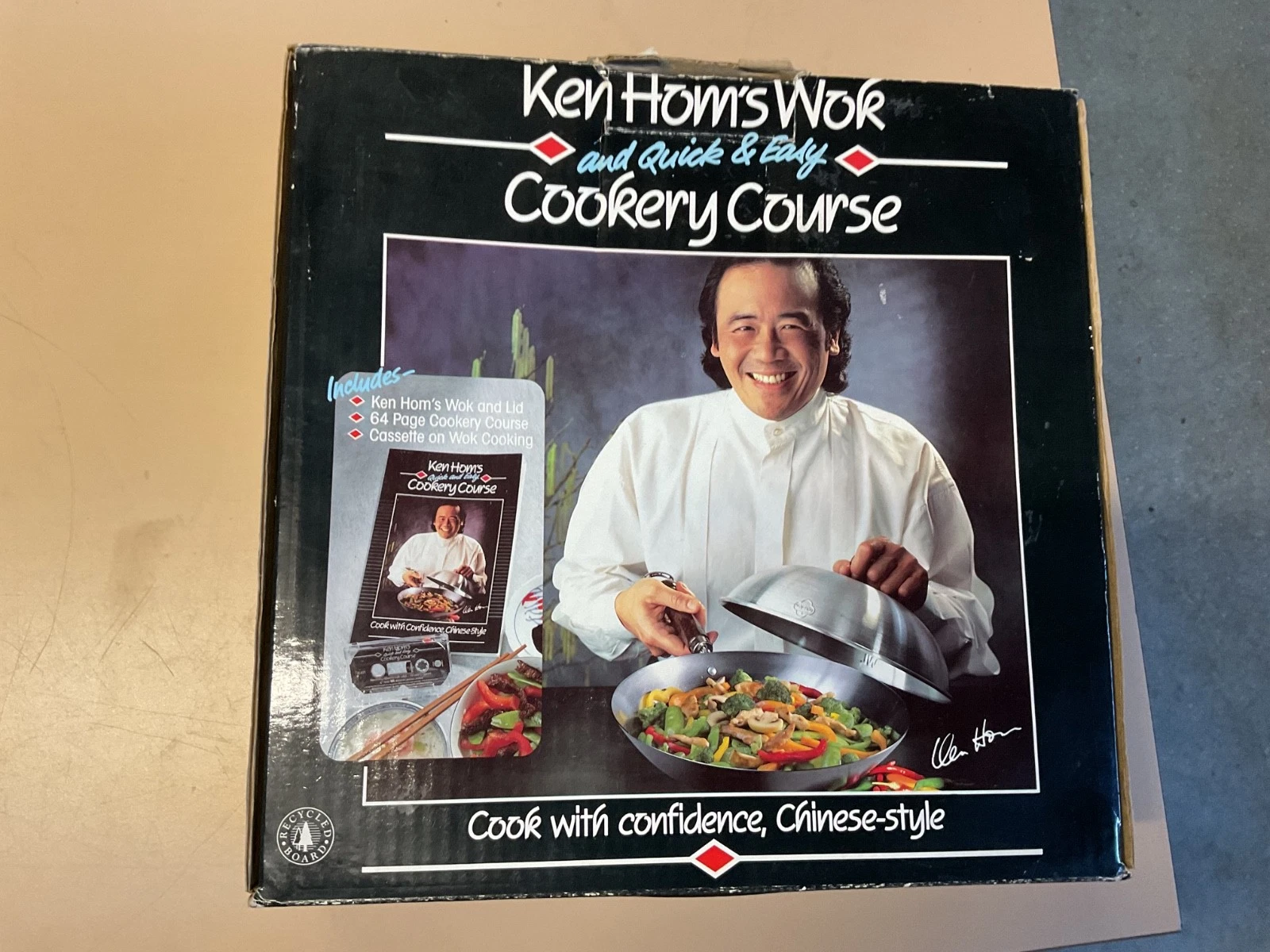 Vintage 1990s BBC Books Ken Hom’s Wok And Quick & Easy Cookery Course - Unused