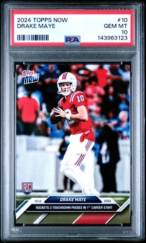 2024 TOPPS NOW #10 DRAKE MAYE PSA 10