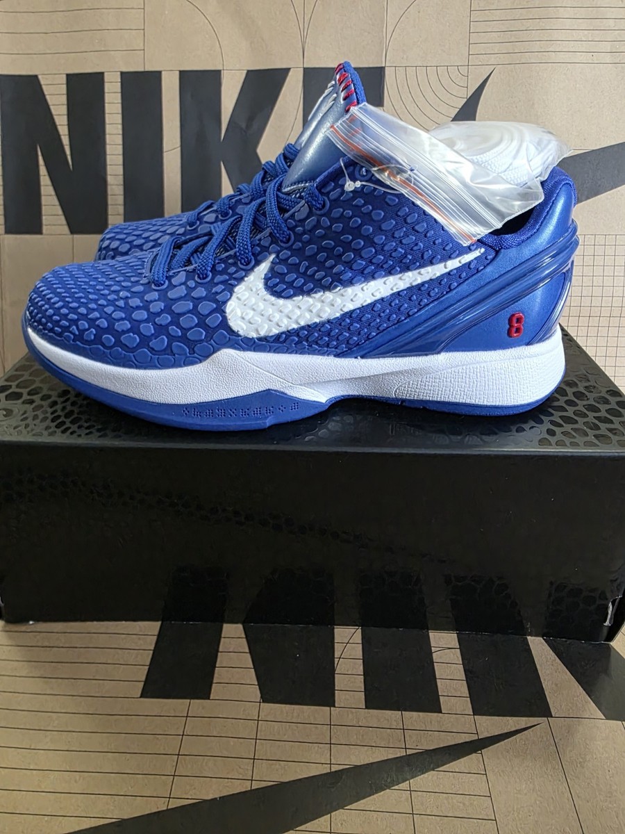 bleu5 Nike Zoom Kobe 6 GS 'Dodgers' Royal Blue FV9676-400 Size 4.5Y