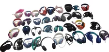 Lot of 35 Wired  Different Brands Headphones - Free Shipping.