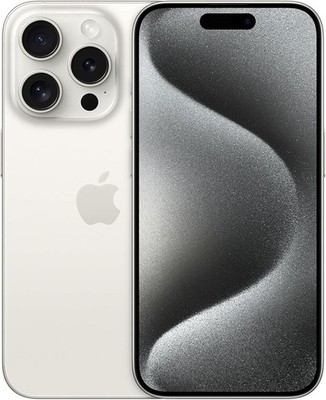 Apple iPhone 15 Pro - 128GB - Titan Weiß (Ohne Simlock)