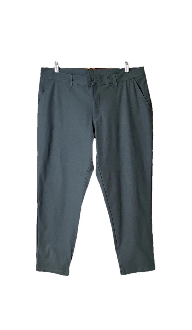 WILLIT Golf Pants Mens 38x30 Charcoal Gray Performance Quick Dry Stretch UPF 50+