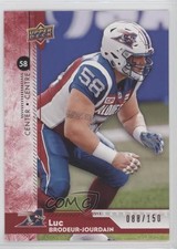2018 Upper Deck CFL Red 88/150 Luc Brodeur-Jourdain #185 r6v