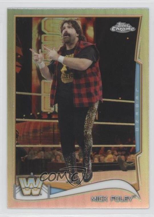 2014 Topps Chrome WWE Refractor Mick Foley #106