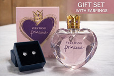Vera Wang Princess 30ml Perfume Gift Set + CZ Stud Earrings NEW w/ Box