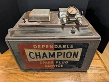 Vintage Champion Spark Plug Cleaner Tester Blaster Advertising Display Untested 