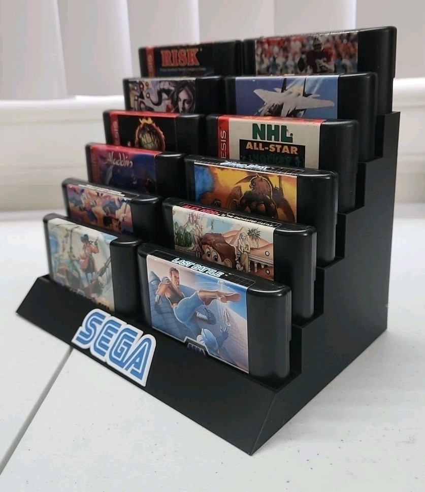 For Sega Genesis Games / 12 Game Display